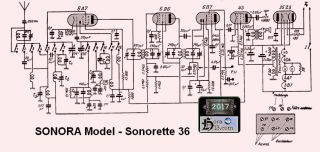 Sonora Sonorette 36 schematic circuit diagram